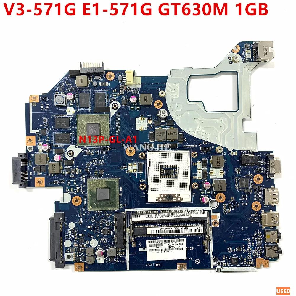Acer V3-571G E1-571G Ʈ   NBY1X11001 Q5WVH LA-7912P HM77 DDR3 GT630M 1GB + 濭 100% ۵